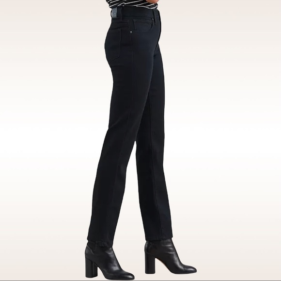 Levi’s 724 High Rise Straight Black Stretch Jeans - Picture 3 of 10